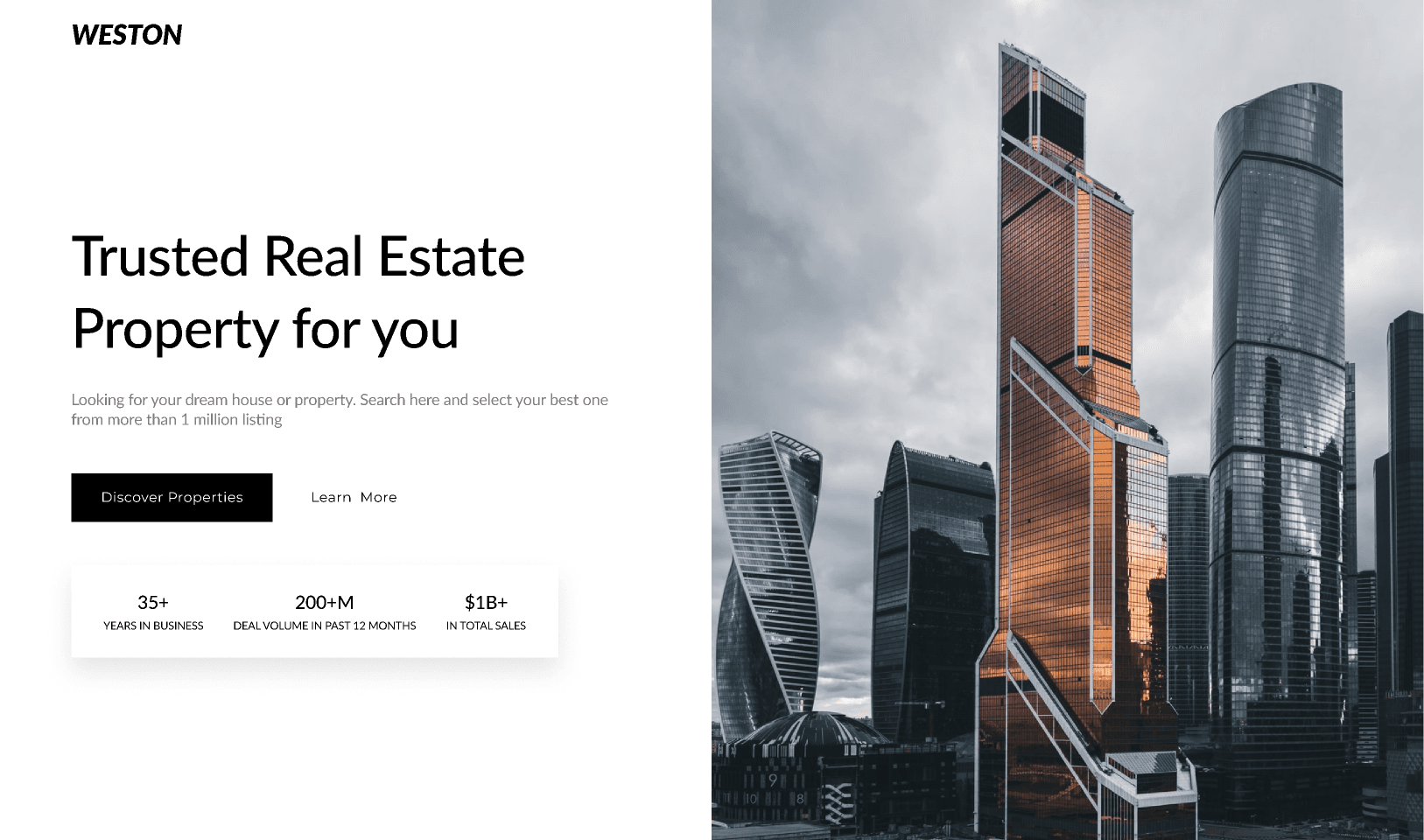 Real Estate Web UI/UX