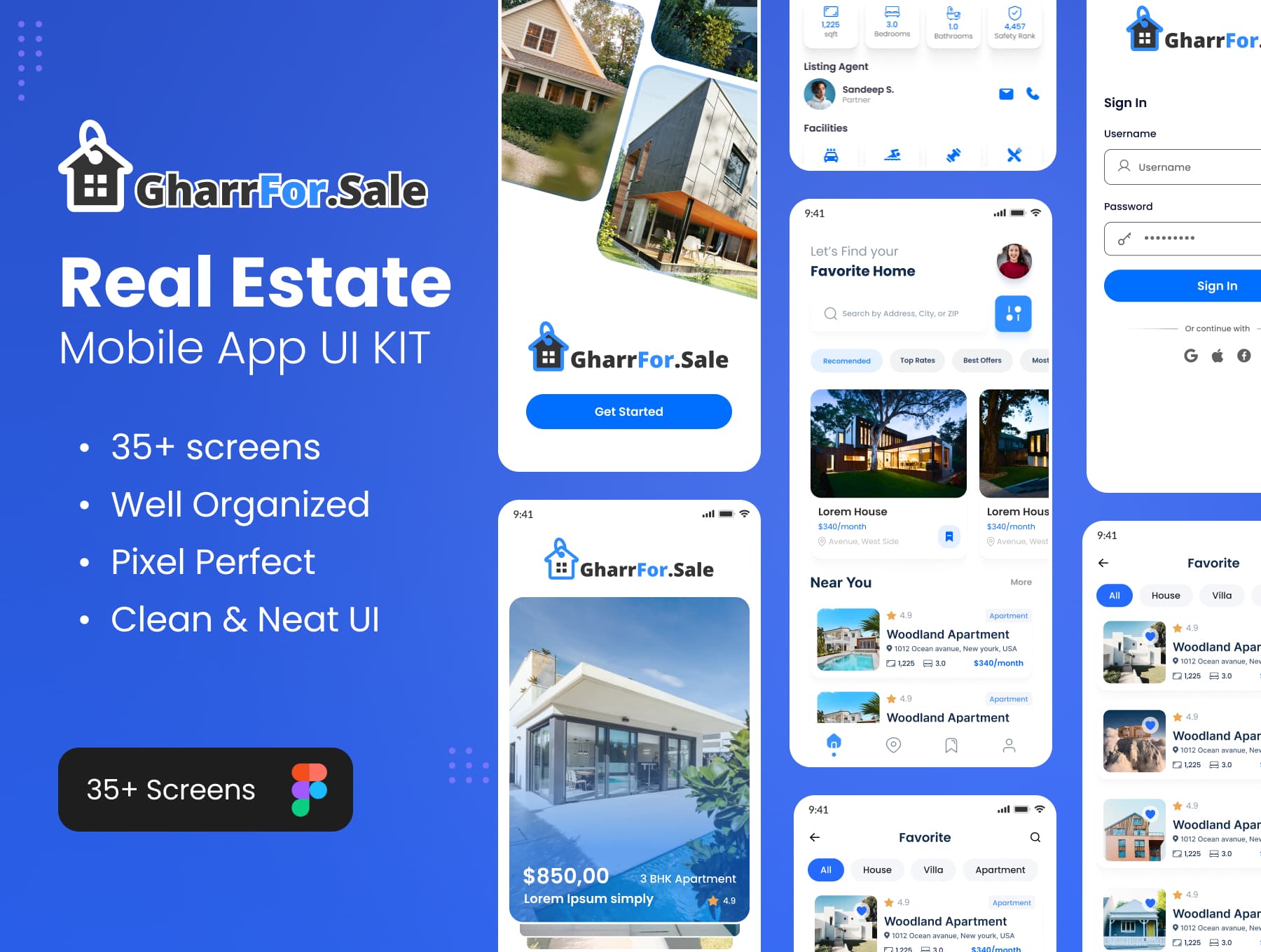 Real Estate Web UI/UX