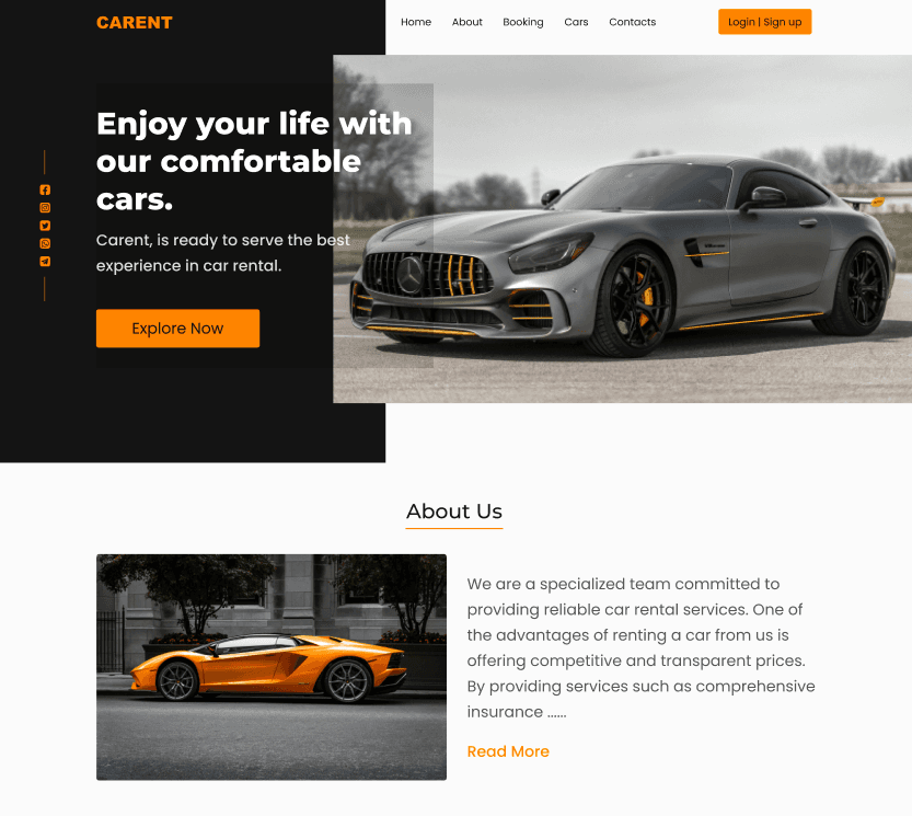 Car Rental Web UI Kit