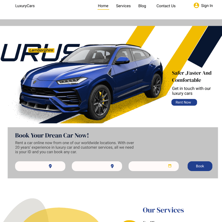 Car Rental Web UI Kit