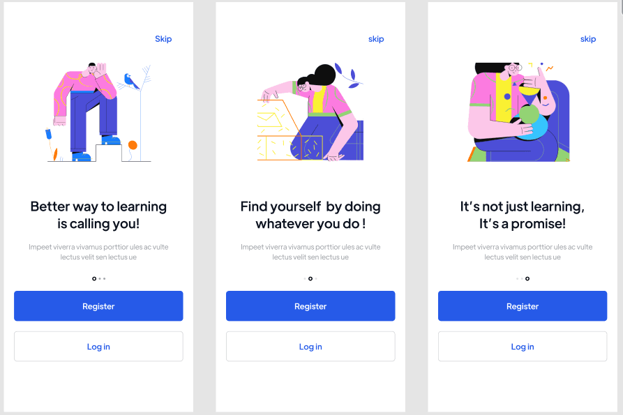 Edutech Mobile App UI Kit