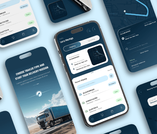 Logistics Mobile App UI Kit