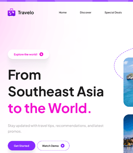 Travel Web UI Kit