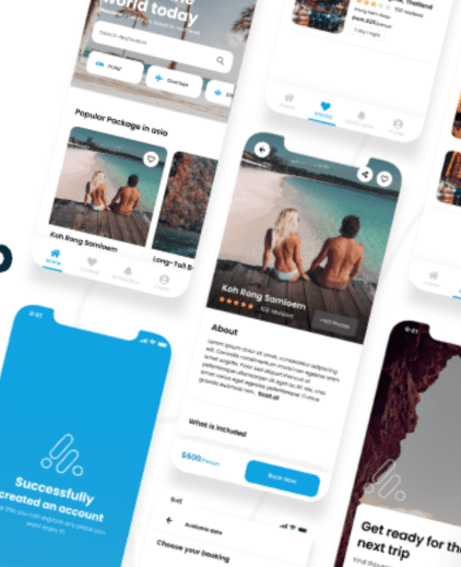 Travel Mobile App UI Kit