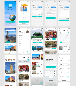 Travel Mobile App UI Kit