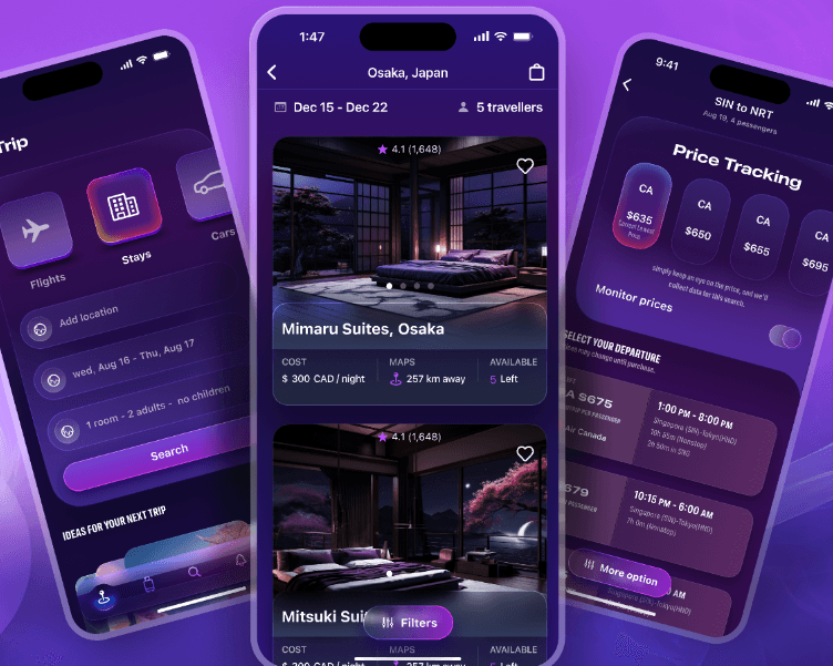 Travel Mobile App UI Kit