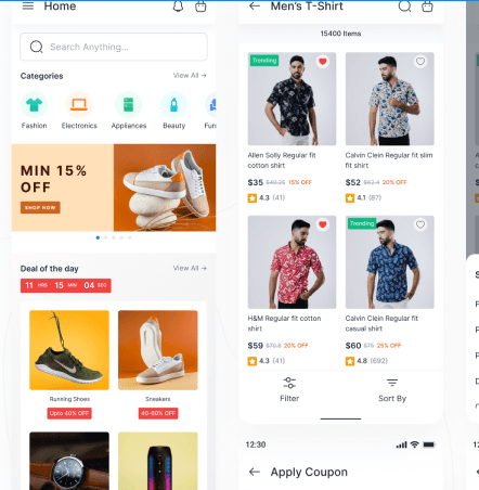 E-commerce Mobile App UI Kit